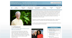 Desktop Screenshot of brianweiss.com